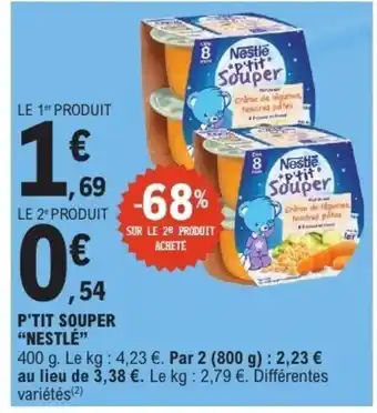 E.Leclerc NESTLÉ P'tit souper offre