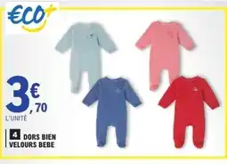 E.Leclerc Dors bien velours bebe offre
