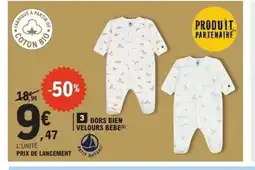 E.Leclerc PETIT BATEAU Dors bien velours bebe offre