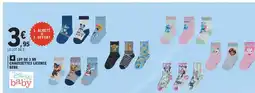 E.Leclerc Lot de 3 mi chaussettes licence offre