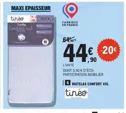 E.Leclerc TINEO Matelas confort xxl offre