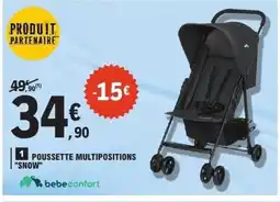 E.Leclerc BEBECONFORT Poussette multipositions snow offre