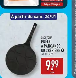 ALDI CROFTON Poêle à pancakes ou crêpière offre