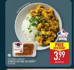 ALDI ST-CLÉMENT LE BOUCHER Émincés de porc au curry offre