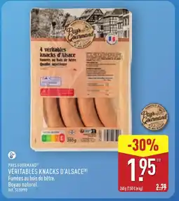 ALDI PAYS GOURMAND Véritables knacks d'alsace offre