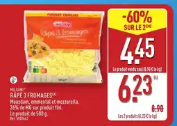ALDI MILSANI Râpé 3 fromages offre