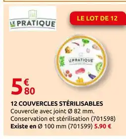 Rural Master Le pratique 12 couvercles stérilisables offre