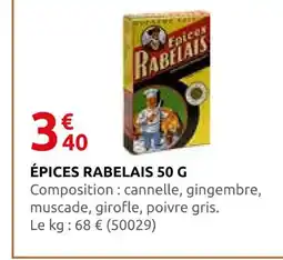 Rural Master Épices rabelais offre