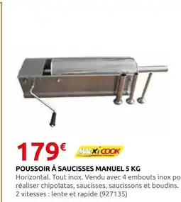 Rural Master Maxi cook poussoir à saucisses manuel 5 kg offre