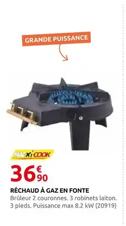 Rural Master Maxi cook réchaud à gaz en fonte offre
