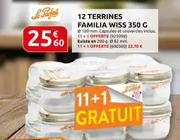 Rural Master Le parfait 12 terrines familia wiss 350 g offre