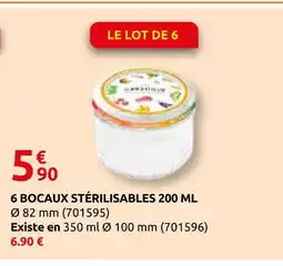 Rural Master 6 bocaux stérilisables offre
