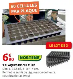 Rural Master Nortene 3 plaques de culture offre