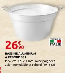 Rural Master Bassine aluminium à rebord offre