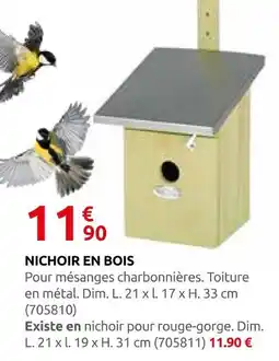 Rural Master Nichoir en bois offre
