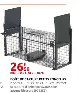 Rural Master Boîte de capture petits rongeurs offre