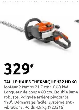 Rural Master Taille-haies thermique 122 hd 60 offre