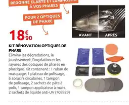 Rural Master Kit rénovation optiques de phare offre