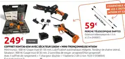 Rural Master Temver coffret ksmt36-6sw avec sécateur s36sw + mini-tronçonneuse offre