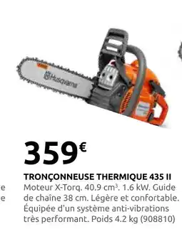 Rural Master Husqvarna tronçonneuse thermique 435 ii offre
