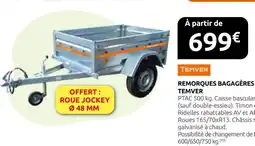 Rural Master Temver remorques bagagères offre