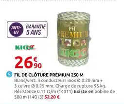 Rural Master Fil de clôture premium 250 m offre