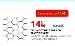 Rural Master Grillage triple torsion plastifié vert offre