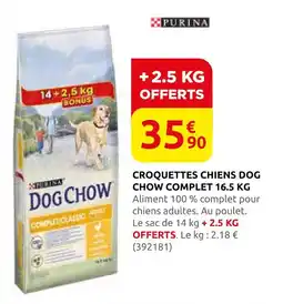 Rural Master Purina croquettes chiens dog chow complet offre