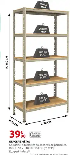 Rural Master Étagère métal offre