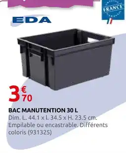 Rural Master Eda bac manutention 30 l offre