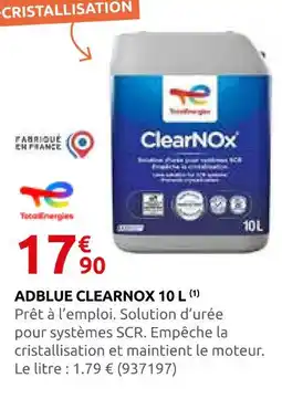 Rural Master Totalenergie adblue clearnox offre