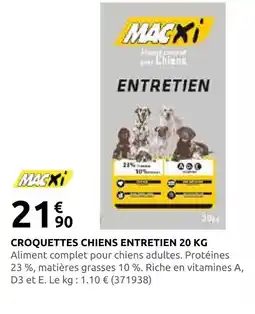 Rural Master Macxi croquettes chiens entretien offre