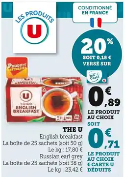 Super U The u thé offre