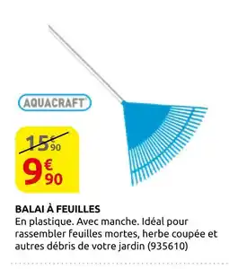 Rural Master Aquacraft balai à feuilles offre