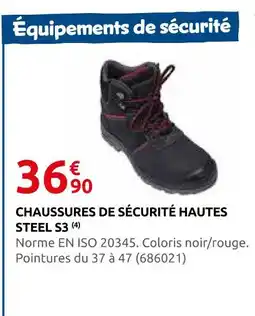 Rural Master Chaussures de sécurité hautes steel s3 offre