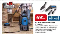 Rural Master Scheppach nettoyeur haute pression hpc1600-kit offre
