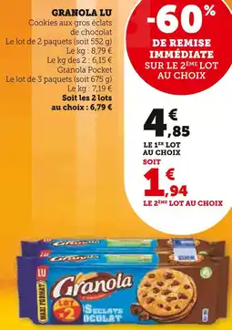 Super U Lu granola lu offre
