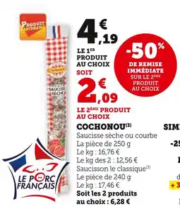 Super U Cochonou cochonou offre