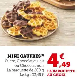 Super U Mini gaufres offre