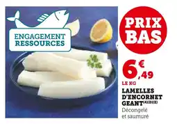 Super U Lamelles d'encornet géant offre