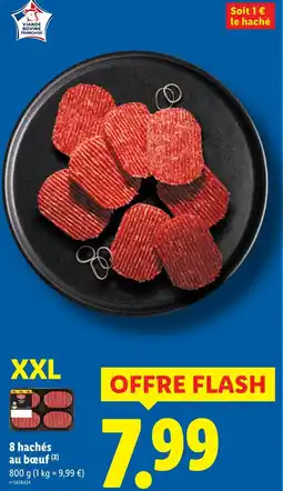 Lidl 8 hachés au bœuf offre