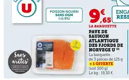 Super U U pavé de saumon atlantique des fjords de norvège offre