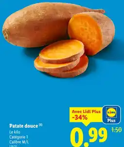 Lidl Patate douce offre