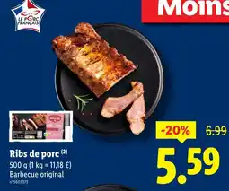 Lidl Ribs de porc offre
