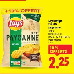 Lidl Lay's chips recette paysanne offre