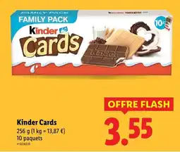 Lidl Kinder cards offre