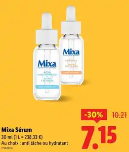 Lidl Mixa sérum hydratant offre