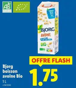 Lidl Bjorg boisson avoine bio offre