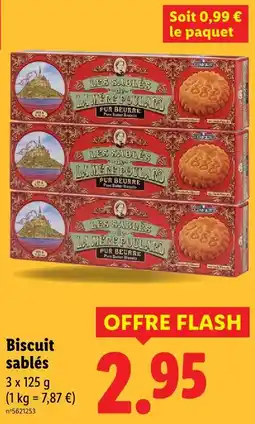 Lidl Biscuit sablés offre