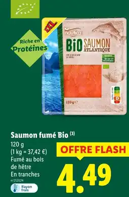 Lidl Nautica saumon fumé bio offre